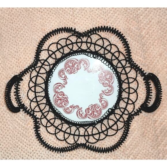 VTG Set Ceramic Black Wire Handled Hotplates - Picture 7 of 8